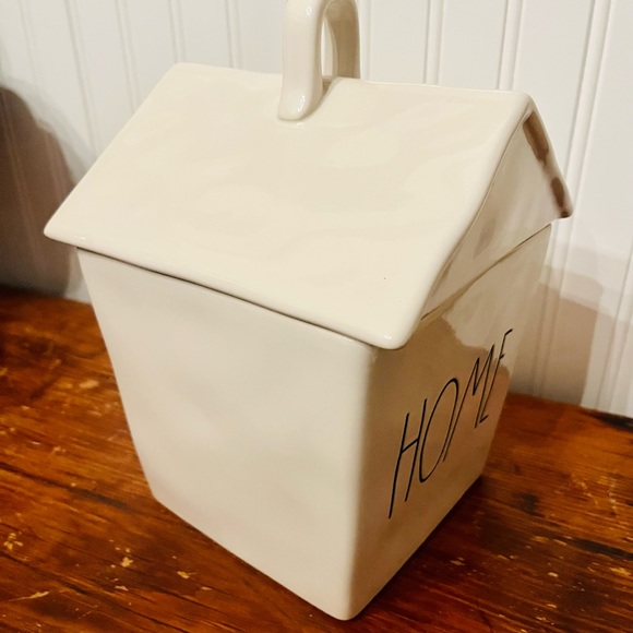 Rae Dunn HOUSE Birdhouse Cookie/Treat Jar - Picture 2 of 7